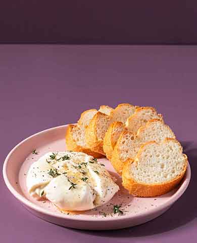 Burrata with truffle honey