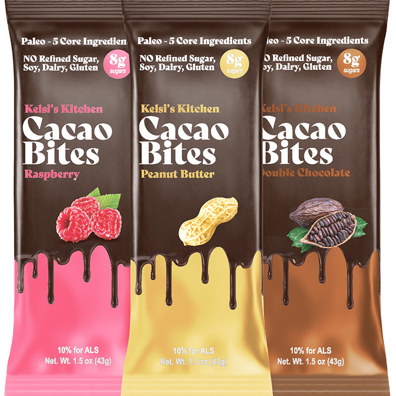 Flavors of cacao bites
