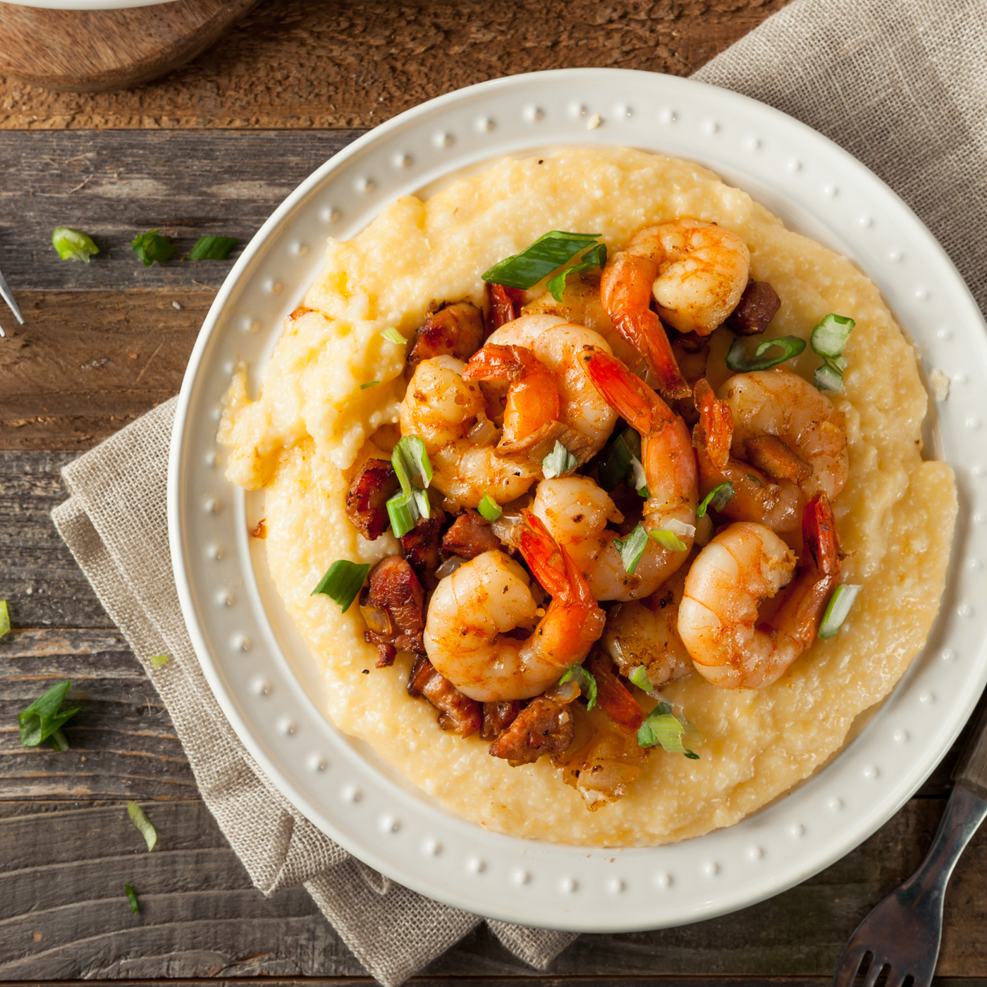 Shrimp and Gouda Grits