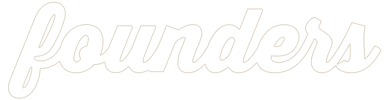 cursive script of the word founders